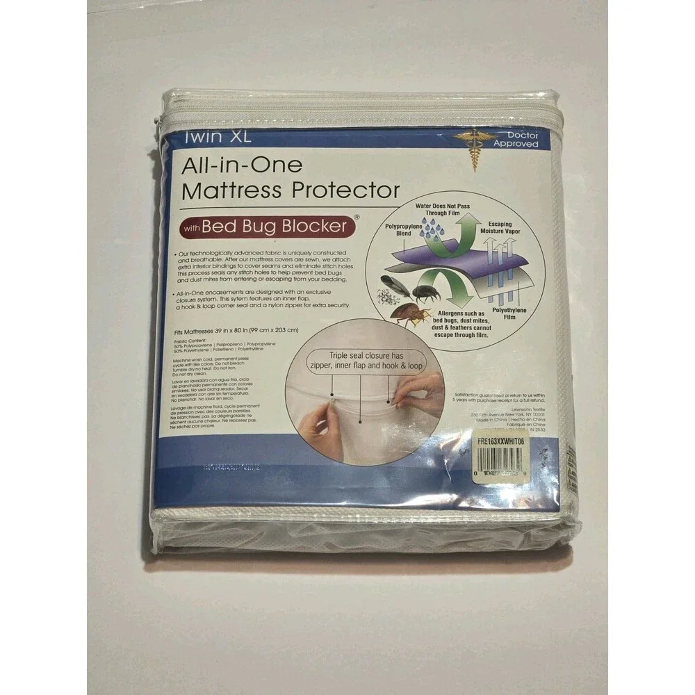 MS Mattress Saver TWIN XL All In One Mattress Protector From Bed Bugs Dustmite